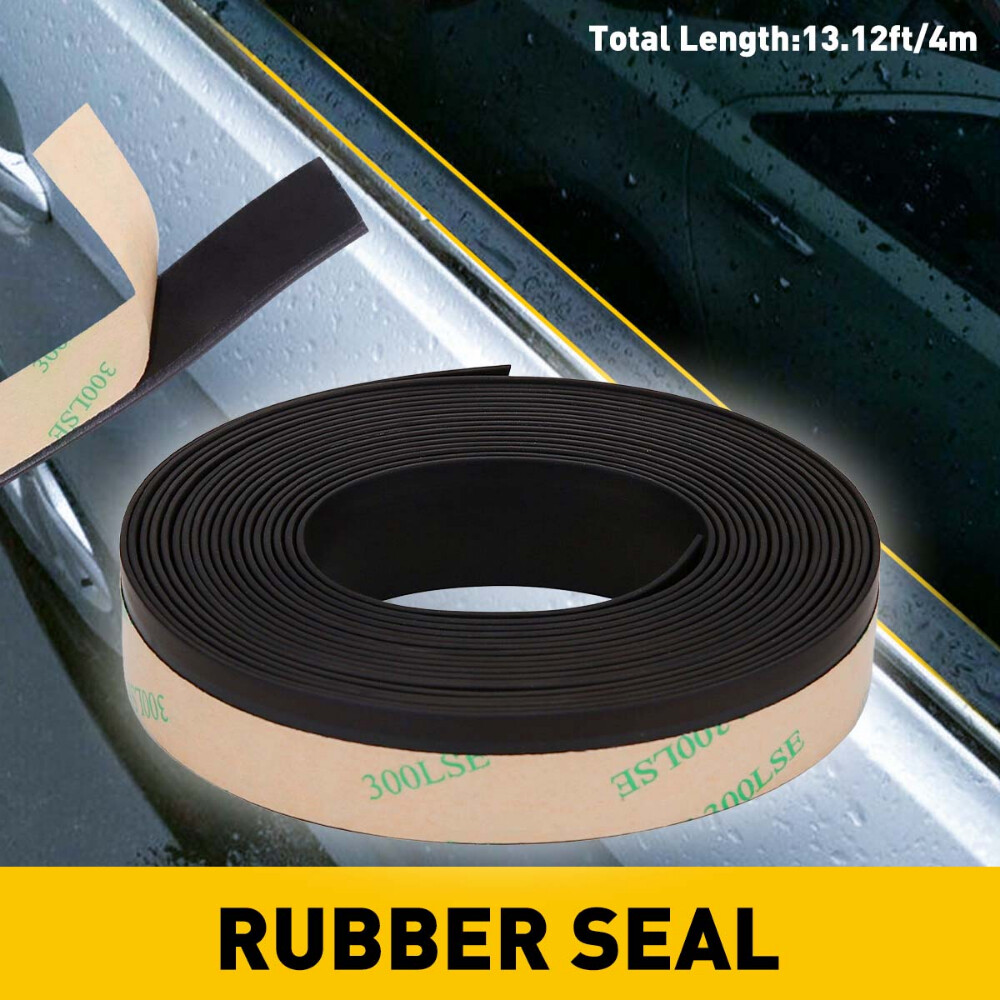 Car Front&Rear Trim Window Sidege Moulding Weatherstrip Rubber Seal Strip 4M