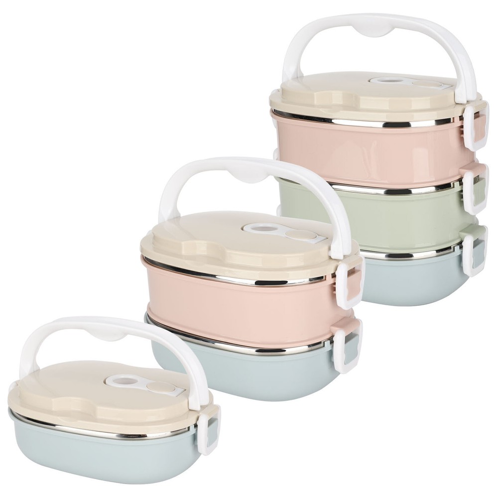 Lunch Box Portable Stainless Steel Food Container for Student Children Work