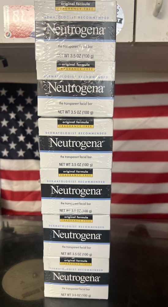 Neutrogena Original Fragrance-free Facial Cleansing Bar with Glycerin 6 Pack