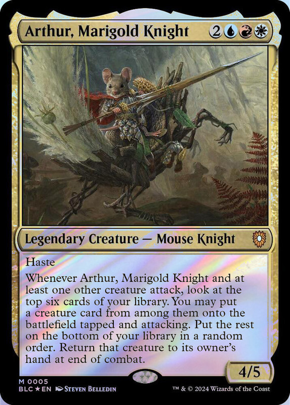 Arthur, Marigold Knight MTG BLC 0005 Mythic NM Foil