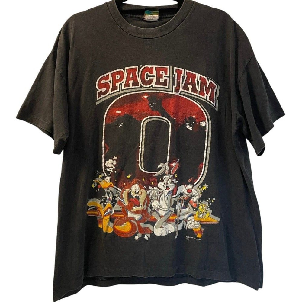 Vintage 90s Space Jam Monstars vs Tune Squad 1996 Single Stitch Shirt Adult XL