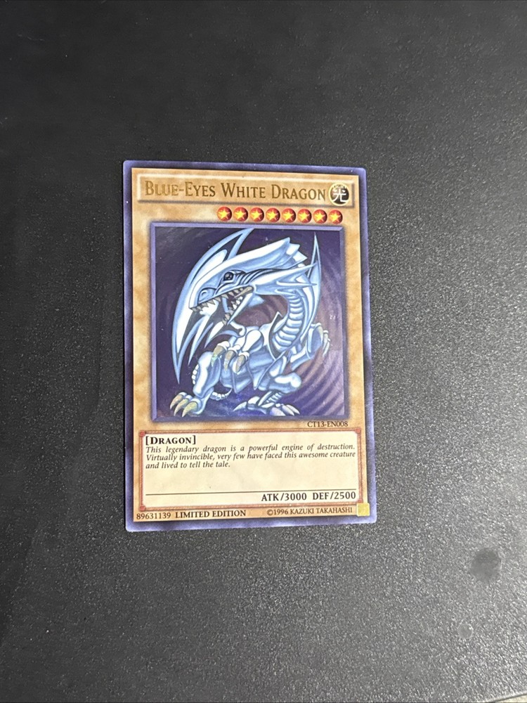 Vintage Yu-Gi-Oh Blue Eyes White Dragon Original Artwork