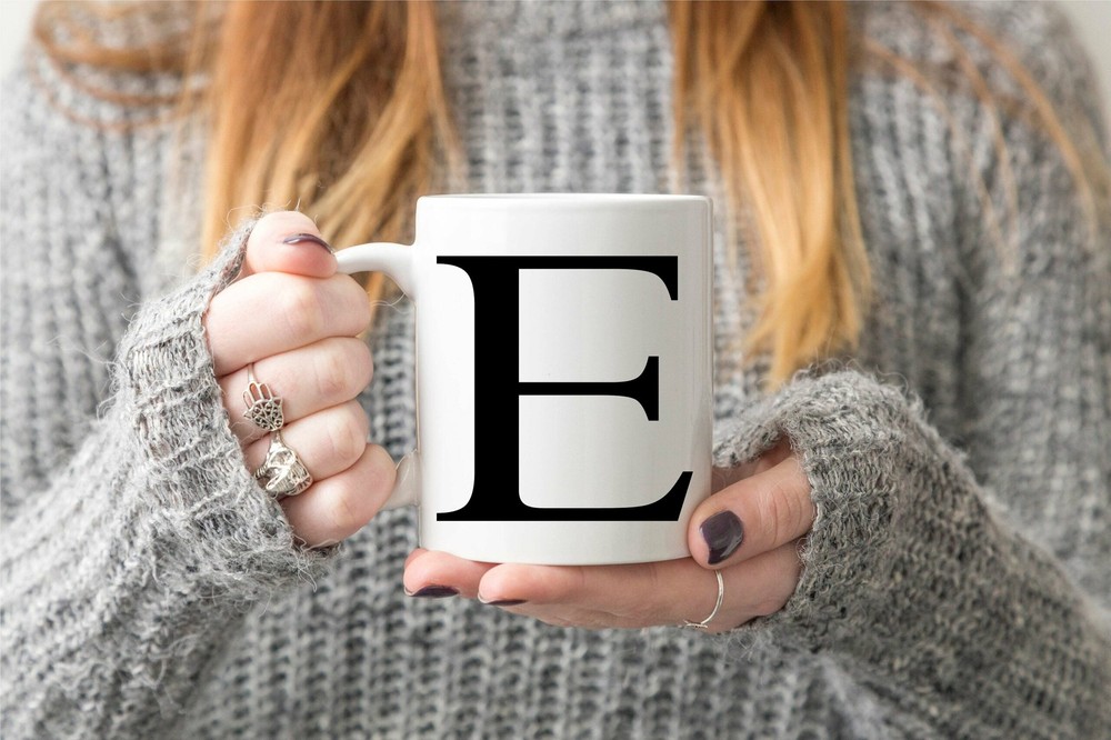 Personalised Initial Mug Personalised Cup Initial Mug Cute Mug Custom Mug