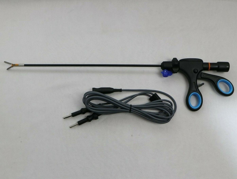 2Pc Laparoscopic Bipolar Ruby Dissector Grasper with Cable Endoscopy Set  