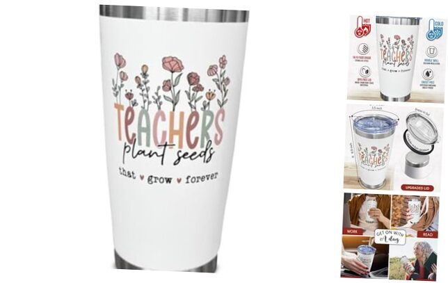 Teacher Gifts, 20 oz Travel Tumbler Coffee Cup, Teacher Appreciation,
