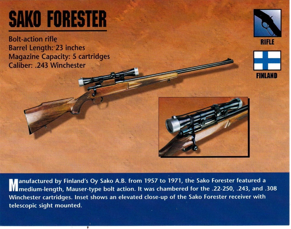 Sako Forester Rifle Classic Firearms Photo Card u