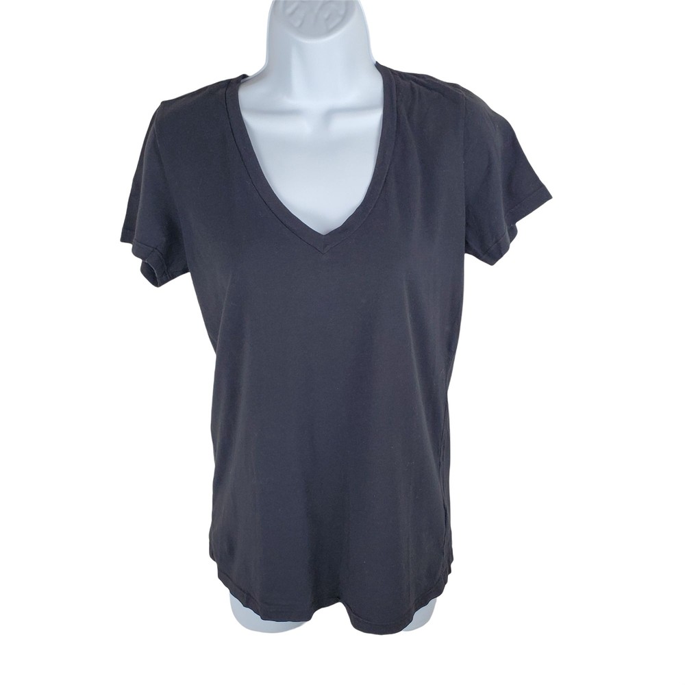 Everlane Basic Classic Top Black  Solid Small supima cotton 100%