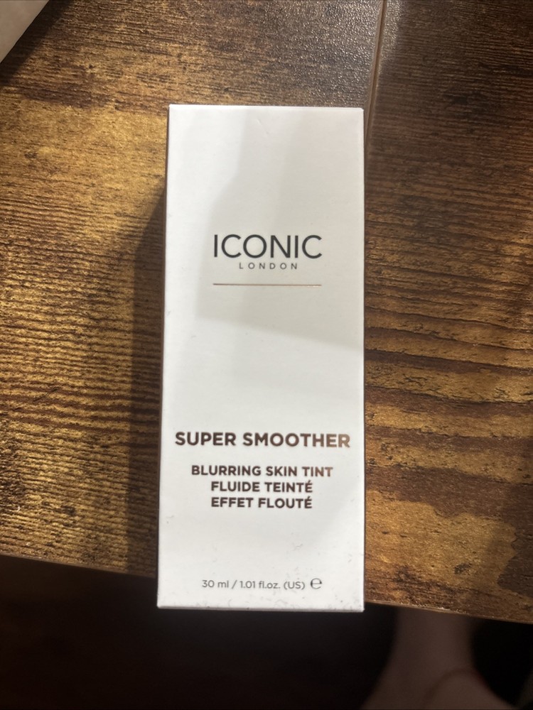 Iconic London SUPER SMOOTHER Blurring Skin Tint ~ Warm Rich ~ 1.01 Fl Oz 30mL