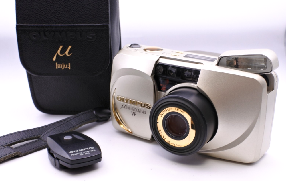 Olympus μ mju Zoom 140 VF Film Camera Near Mint Japan Tested Working #355
