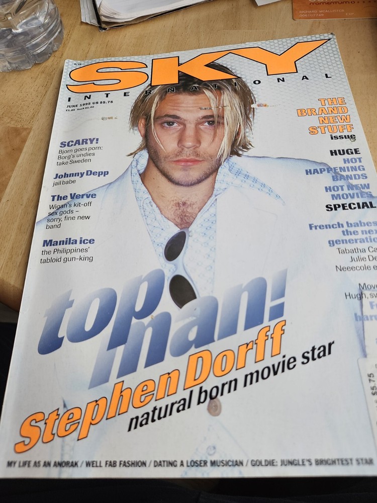 Stephen Dorff Sky INTERNATIONAL MAGAZINE JUNE 1995