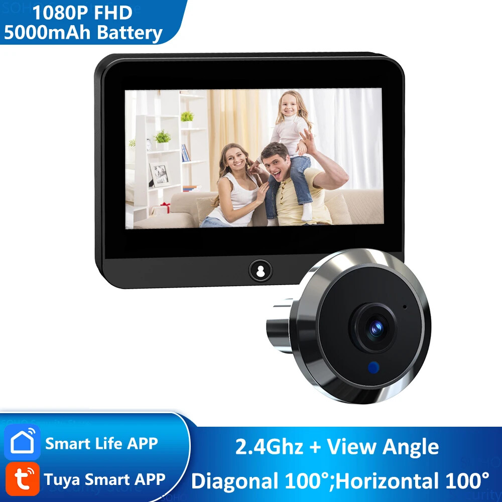 Tuya Smart Life Home Digital Viewer Peepholes Door Eye WiFi IR No Red Exposure