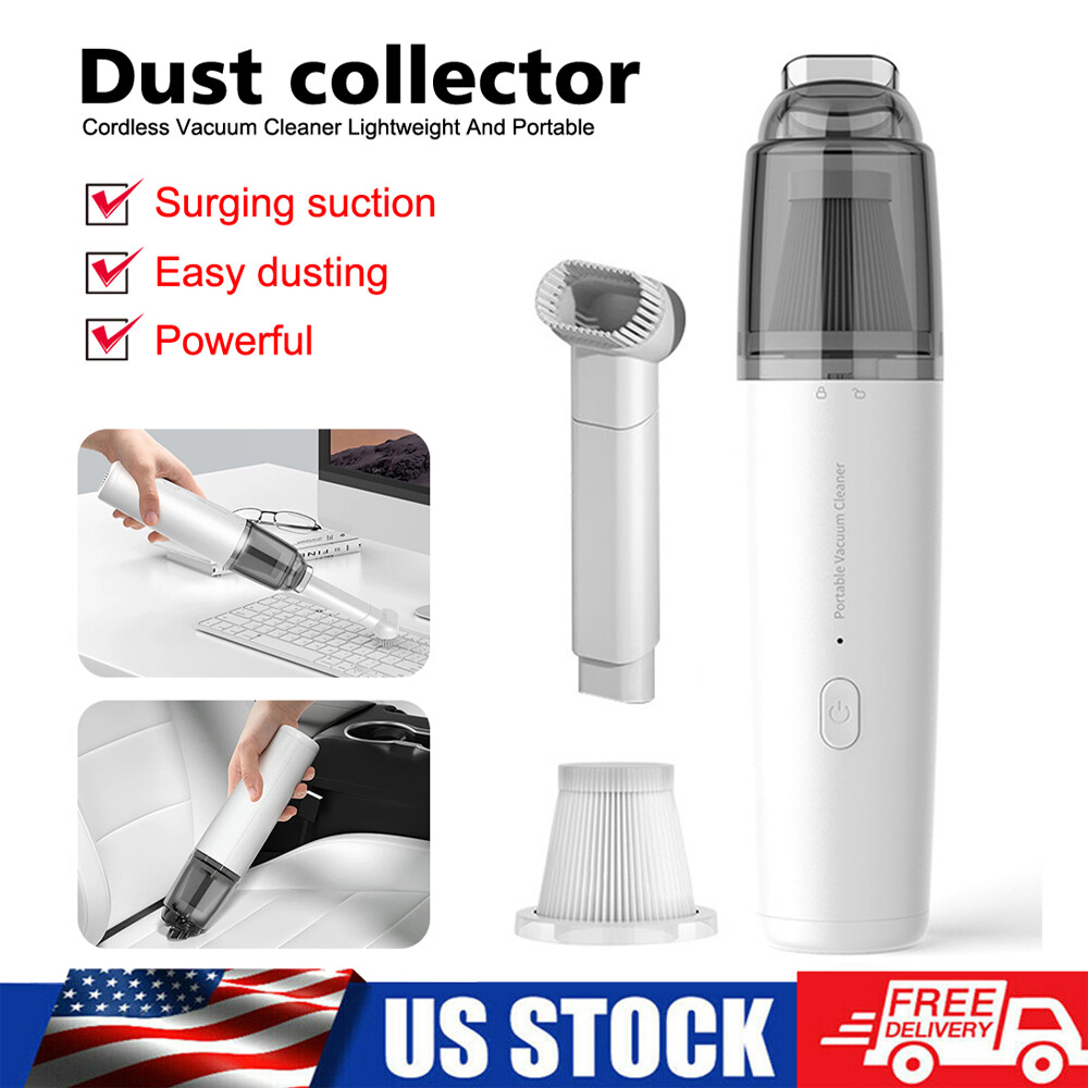 50W Powerful Car Vacuum Cleaner Cordless Strong Suction Handheld Cleaning 130ml