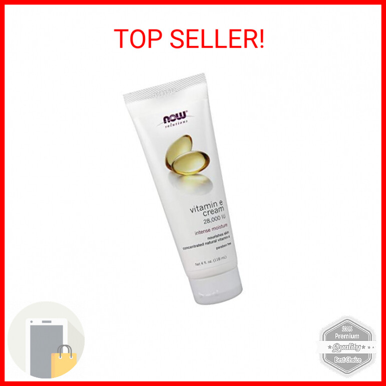 NOW Foods Solutions, Vitamin E Cream 28,000 IU, Intense Moisture, Concentrated V