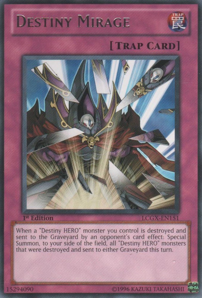 Destiny Mirage LCGX-EN151 Rare 1st Edition Heavily Played Yugioh Card