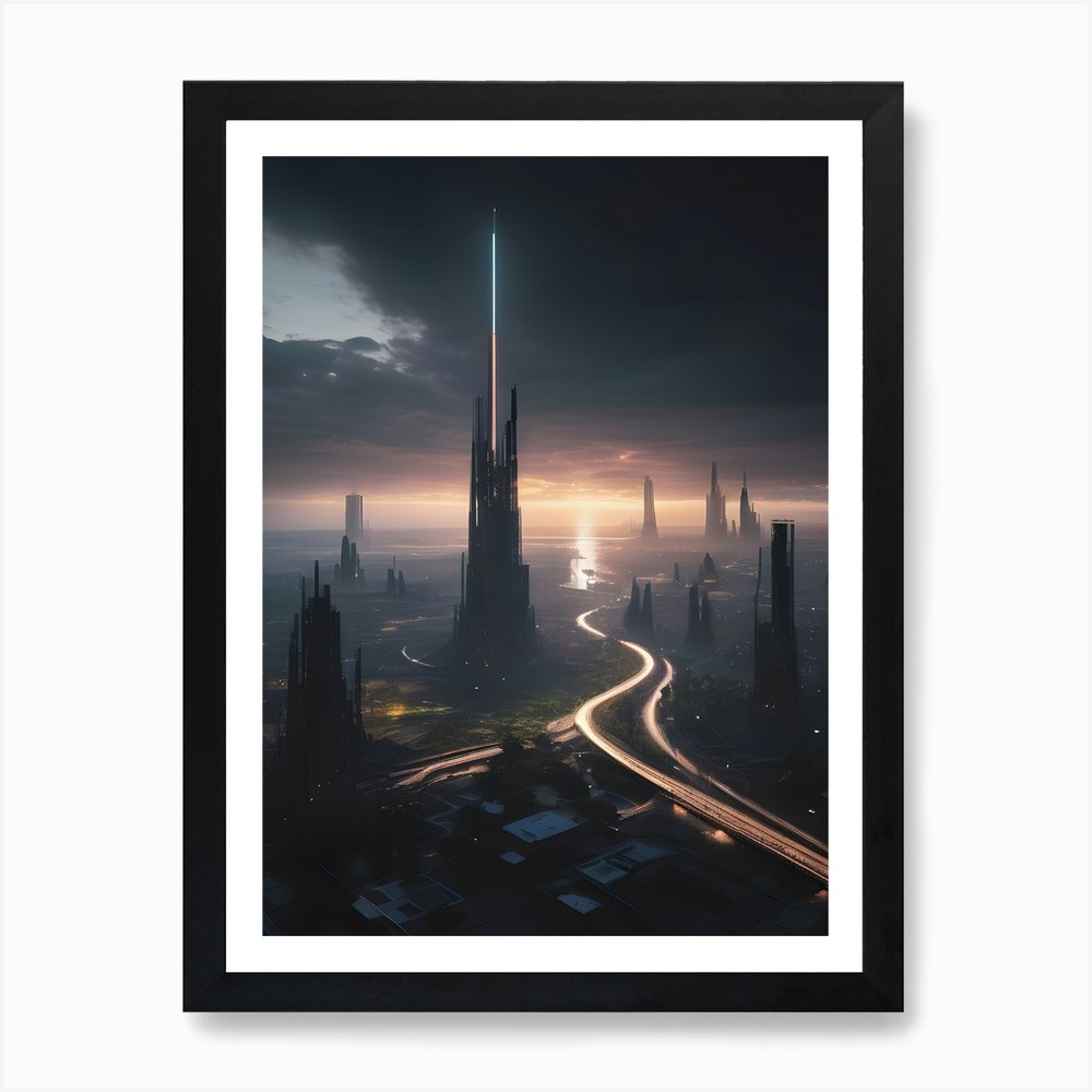 AI World Art Print Framed Wall Art Poster Canvas Print Picture