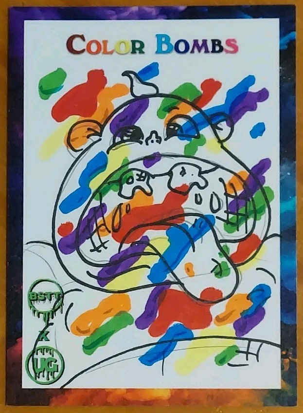 2025 Garbage Pail Kids Color Bombs Junkfood John Sketch Daniel Goodroad  1/1