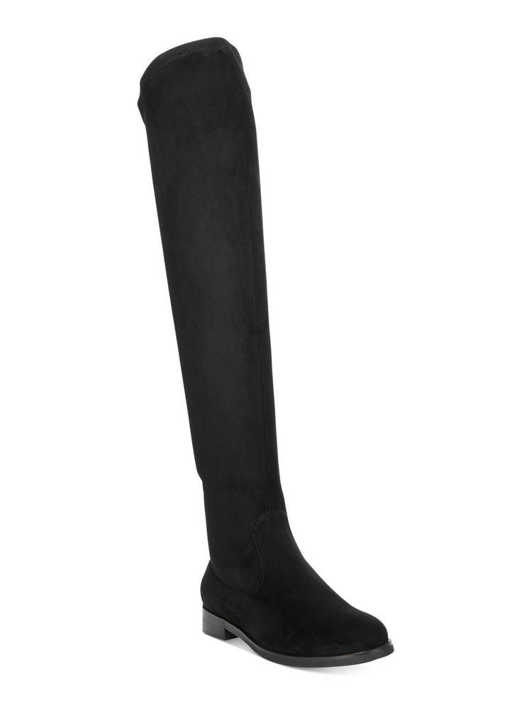 REACTION KENNETH COLE Womens Black Slouched Stretch Wind-y Round Toe Boots 6.5 M