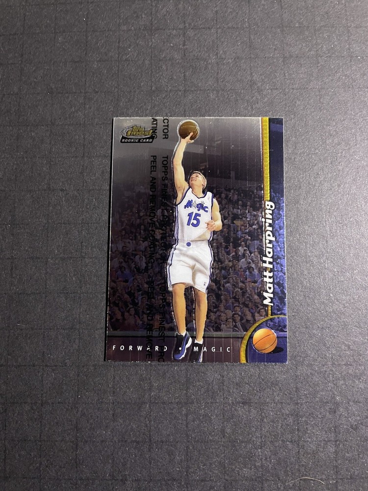 1998-99 Topps Finest Matt Harpring Rookie Card #240 - Orlando Magic