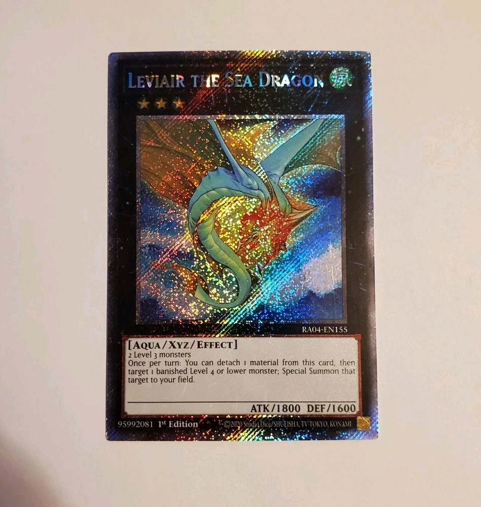 Leviair the Sea Dragon Platinum Secret Rare bRA04-EN155 Ultra Collectible