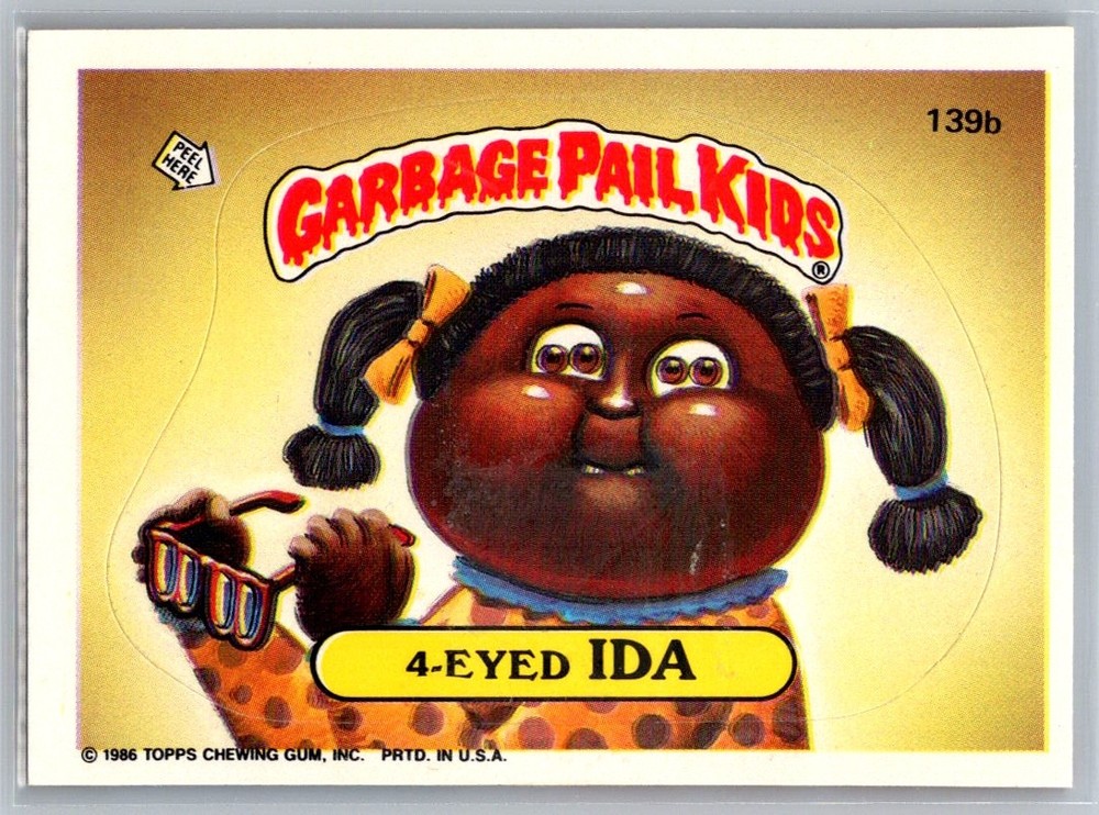1986 Topps Garbage Pail Kids Series 4 #139b 4-Eyed Ida Trading Card