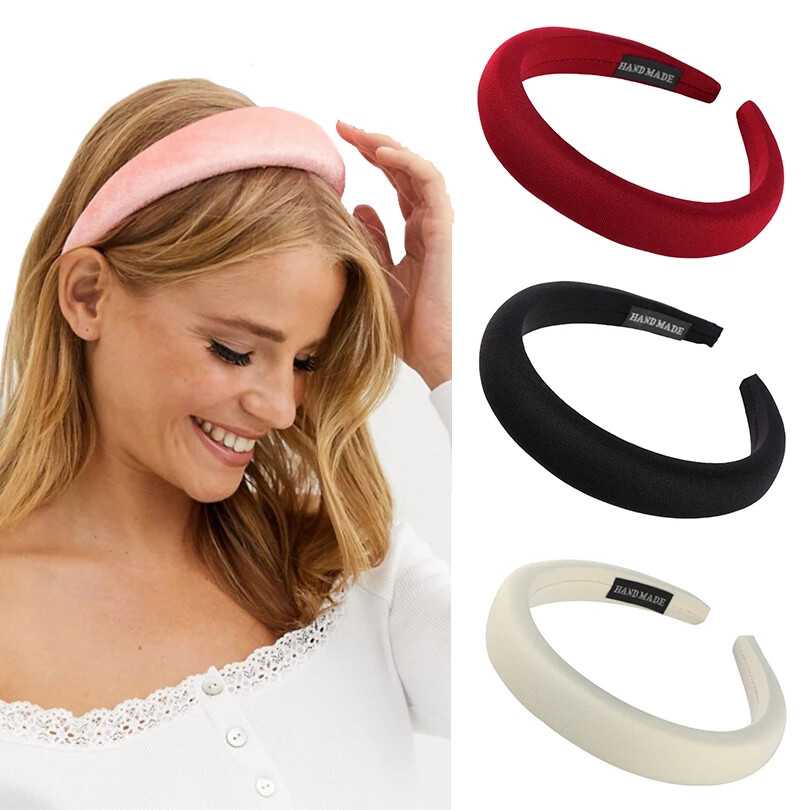 Women's Fashion Padded Headband Sponge Hair Hoop Hair Accessory