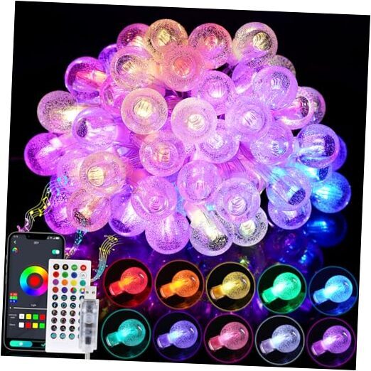 Smart Christmas String Lights Indoor 29.5ft 213 Modes Crystal Fairy Lights for Home Decor