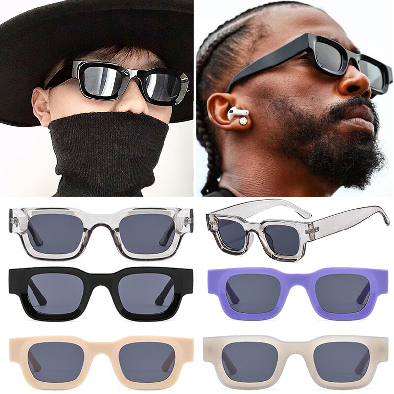 Classic Retro Mens Hip Hop Sunglasses Fashion Thick Frame Black Shades Glasses J