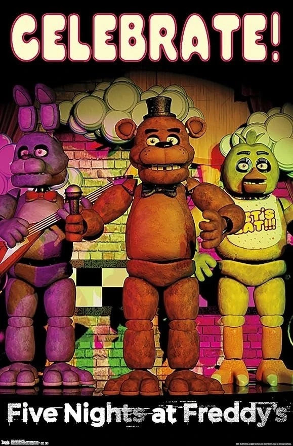 Five Nights At Freddys Celebrate Wall Poster