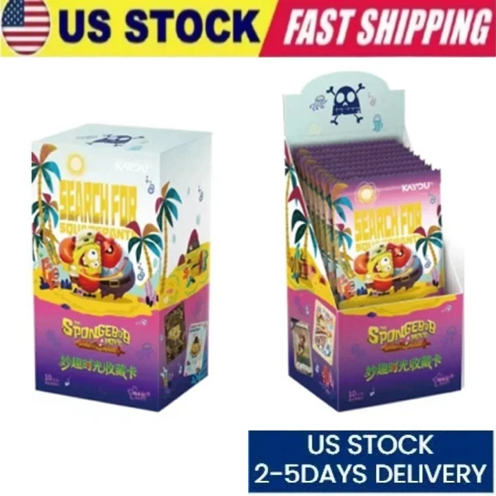 New Spongebob 25th Anniversary Kayou Booster Box 50 Trading Card's Anime Vol 3