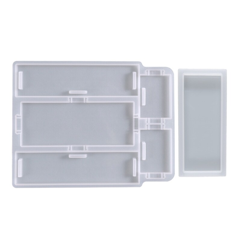 Epoxy Resin Dominoes Storage Box Silicone Mold for Crafting