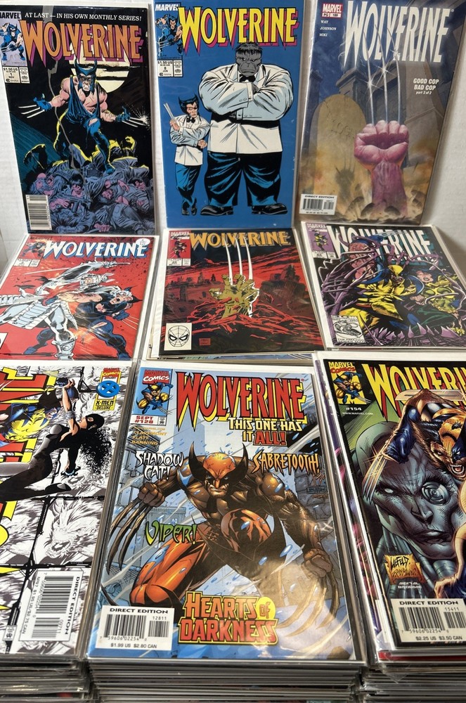 Wolverine #1-189 Complete + Annuals, Full Run W/Keys 1988