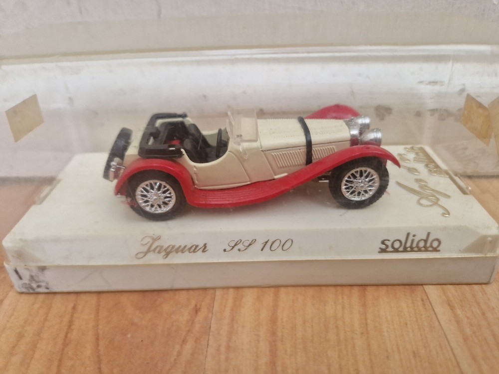 1/43 SOLIDO AGE D'OR - CLASSIC JAGUAR SS100 CREAM DIECAST CAR REF 4002