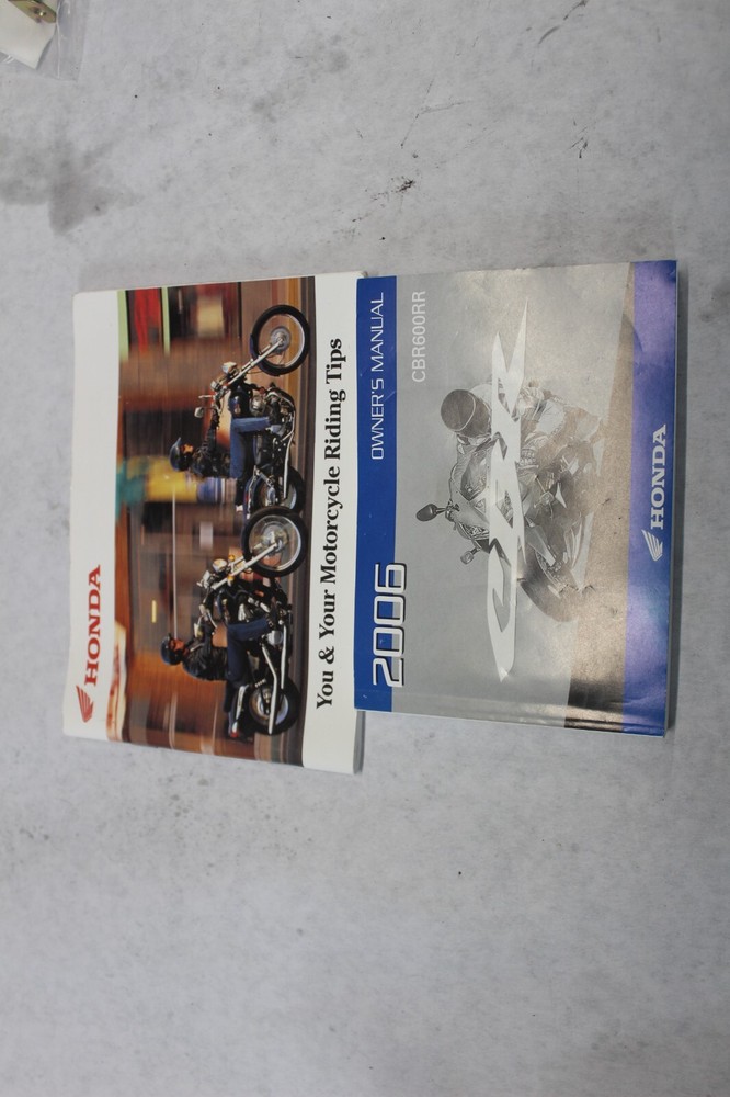 OWNER'S MANUAL (1000.2006.03.6) 2006 HONDA CBR600RR