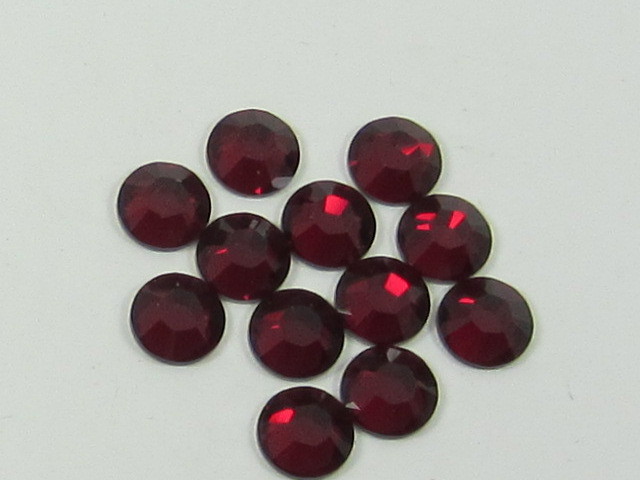 12ss Siam Flatback European Rhinestones 1 Gram Pack