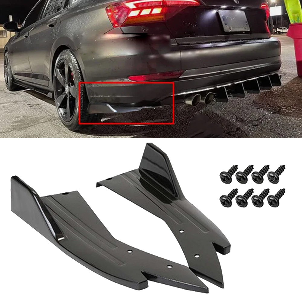 Rear Bumper Spoiler Splitter Lip Diffuser Body Kit For VW Golf Passat Jetta