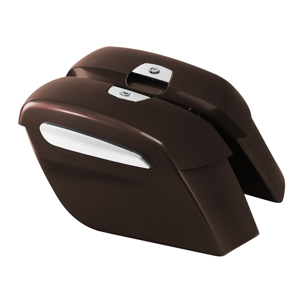 Saddlebags Fit For Indian Roadmaster Dark Horse Chieftain 19-23 Dark Walnut