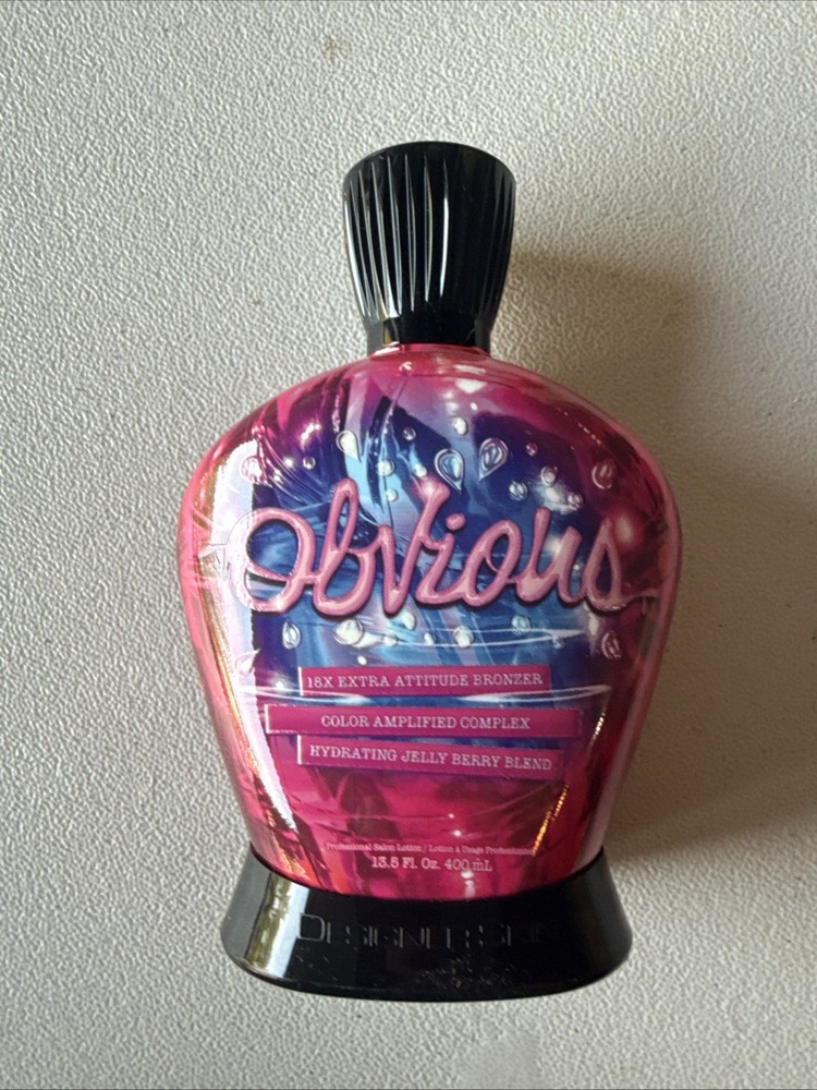 Designer Skin Obvious 16X Extra Attitude Dark Bronzer Tanning Lotion 13.5 Oz
