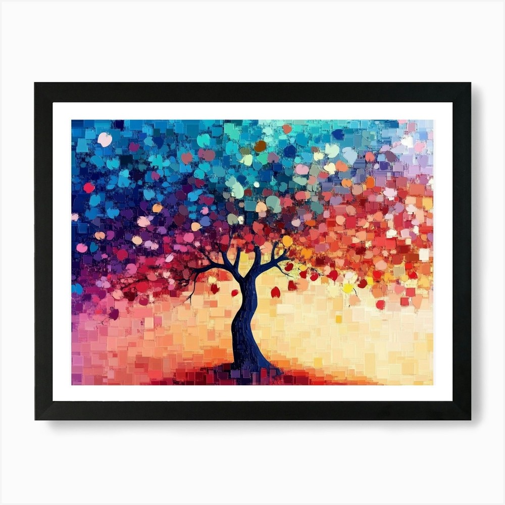 Tree of Life 286 Framed Canvas Art Print Wall Decor Picture