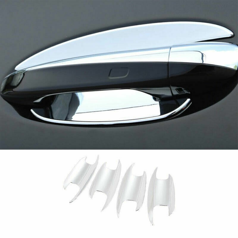 For Benz GLE GLS 2020-2022 Chrome ABS Exterior Outside Door Bowl Cover Trim 4pcs