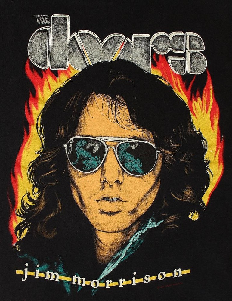 80's The Doors Jim Morrison Lizard King T-Shirt 60's 70's Rock Concert SG296