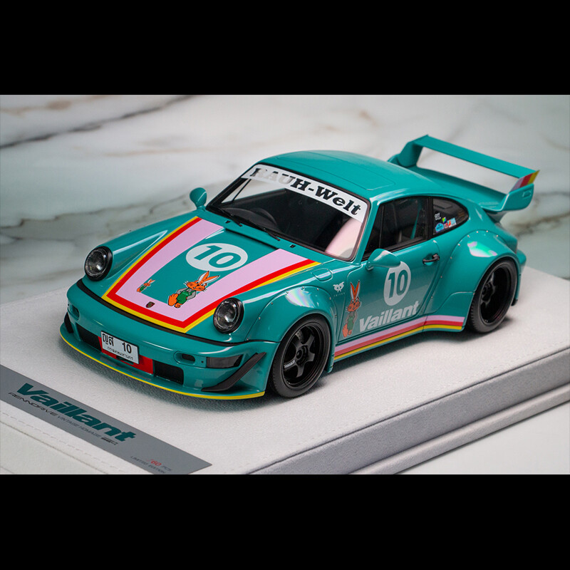 1:18 Porsche RWB 911 964 Vaillant Resin Car Model FuelMe Display Collection