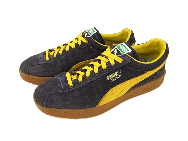 Puma Delphin OG Suede Sneakers in Navy Super Lemon for Men Size 10.0US