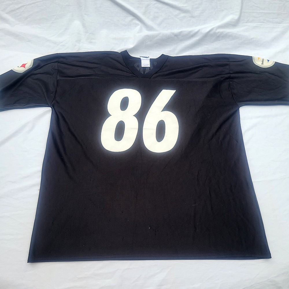 Vintage Pittsburgh Steelers Hines Ward 86 Black NFL Jersey for Men  
