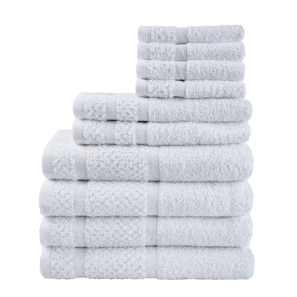 Mainstays 10-Piece Soft & Durable Bath Towel Set - Upgraded Quality