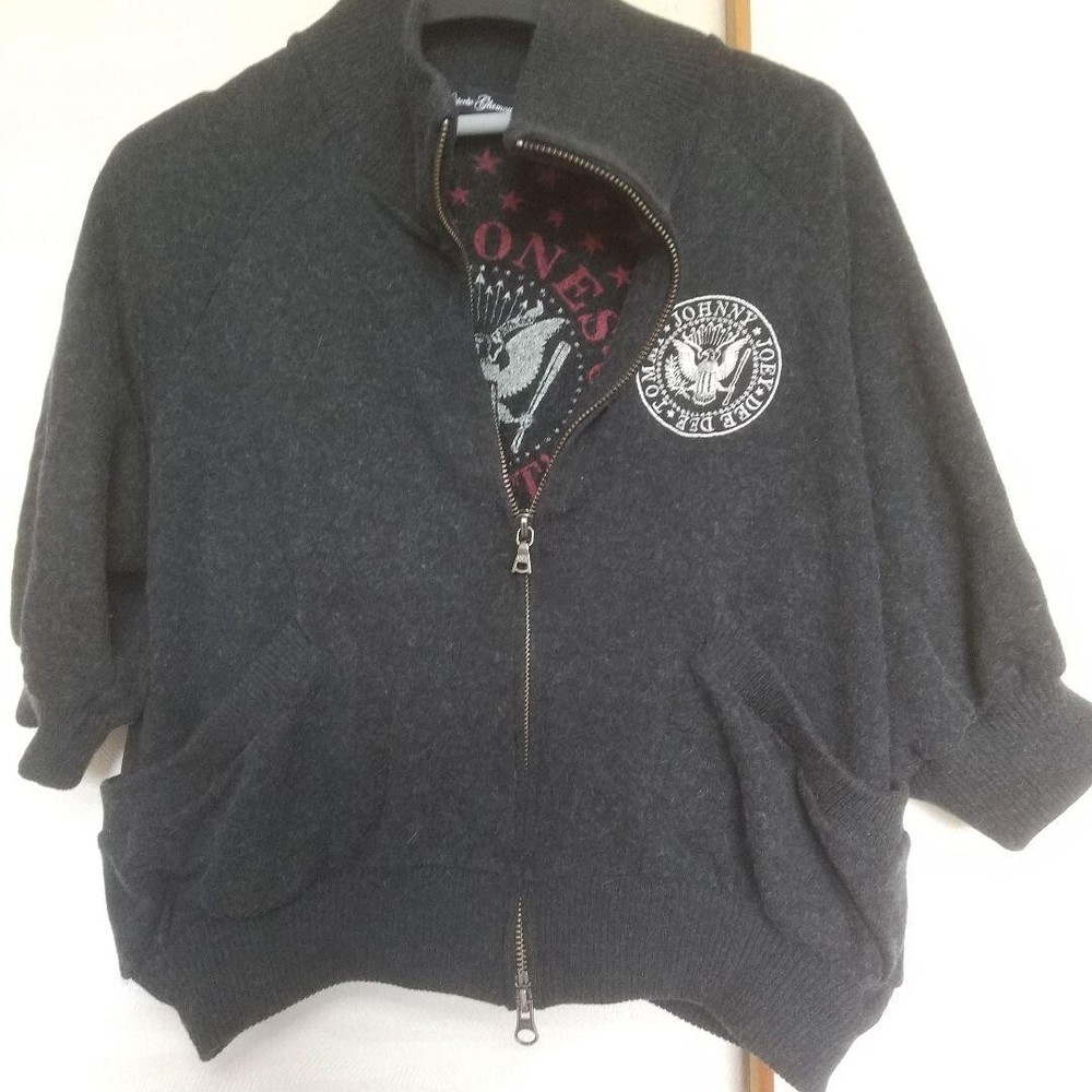 HYSTERIC GLAMOUR RAMONES hoodie FREE SIZE USED 202411M