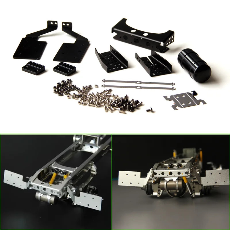 Simulation Tail Boom Gas Tank for 1/14 Tamiya RC Truck SCANIA 770S R620 Car