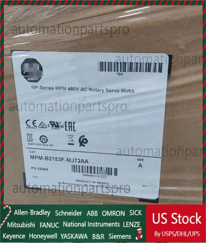 Allen Bradley MPM-B2153F-MJ72AA AB MPM B2153F MJ72AA US Free Tax