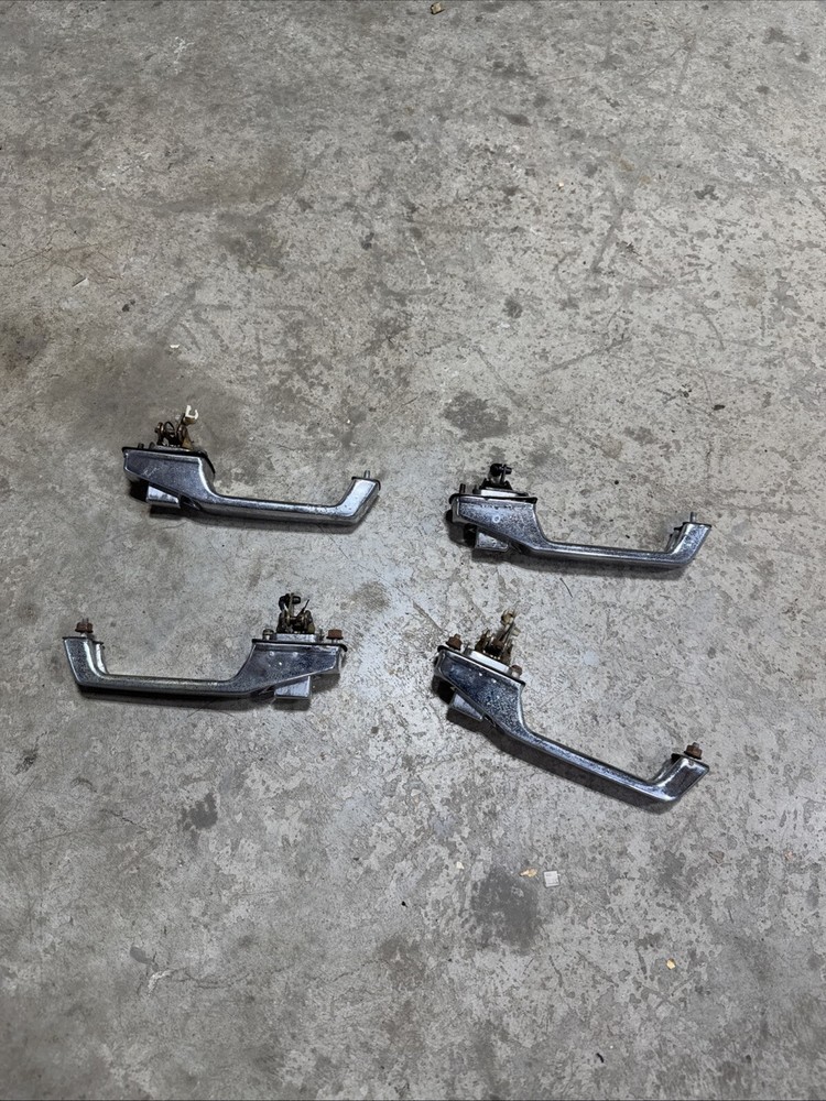 84-96 Jeep Cherokee XJ Comanche MJ (4) Chrome Exterior Door Handle Set OEM (A10)