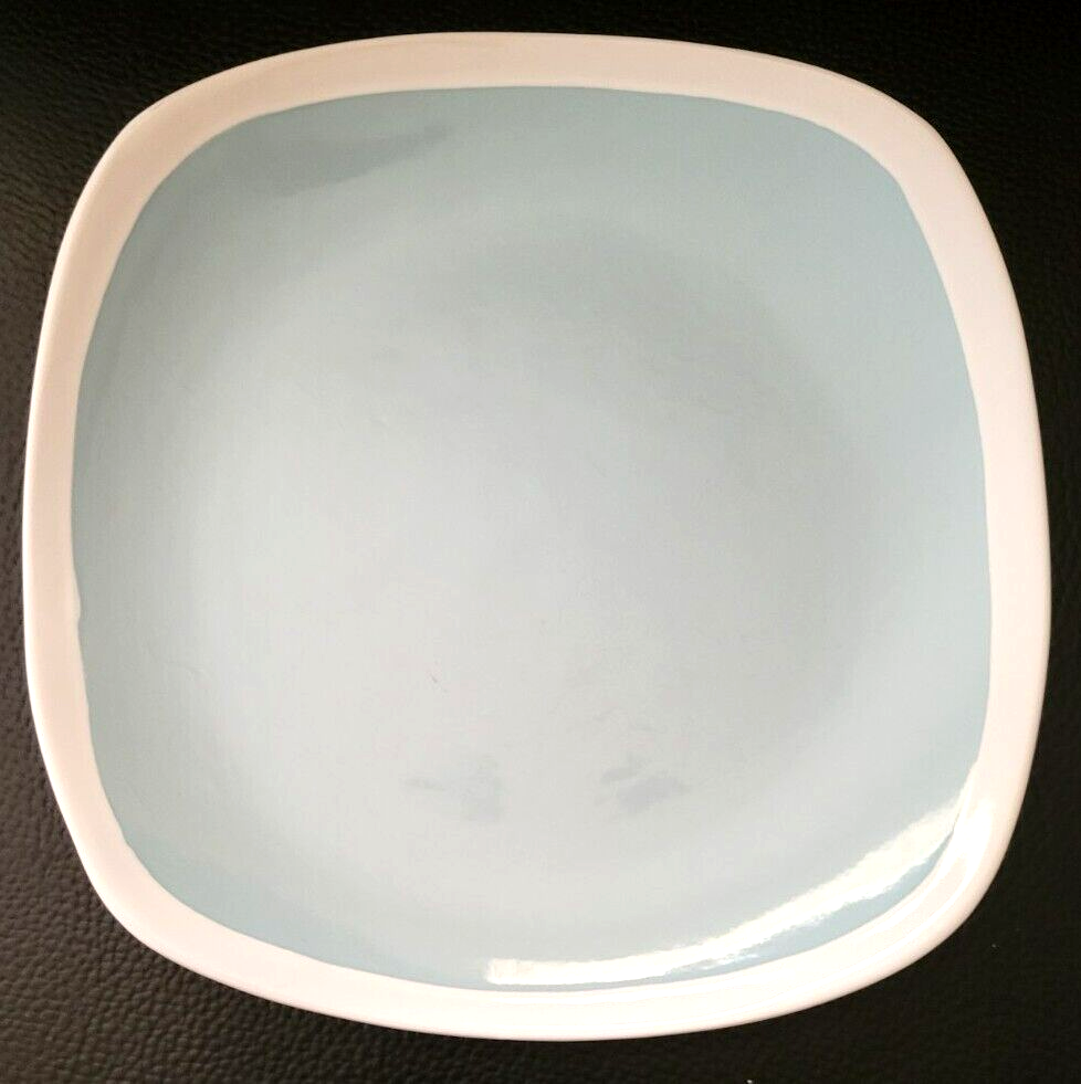 Set of 4 Adair Blue Square Salad Plates - 8 3/8