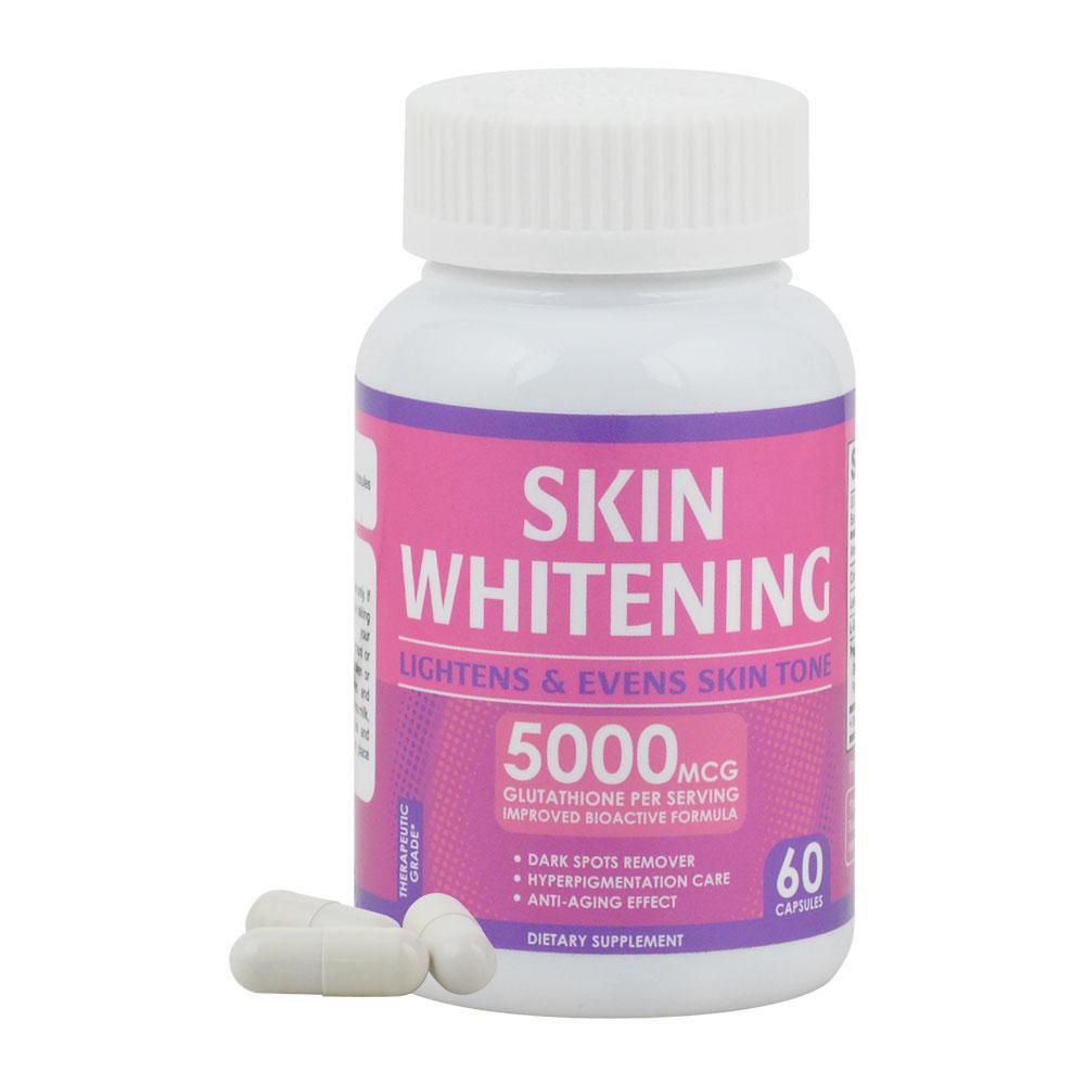 Glutathione 5000mcg Skin Whitening Pills with Antioxidant Support for Anti-Aging Immunity